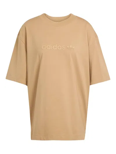 Adidas Originals Cotton-blend T-shirt In Brown