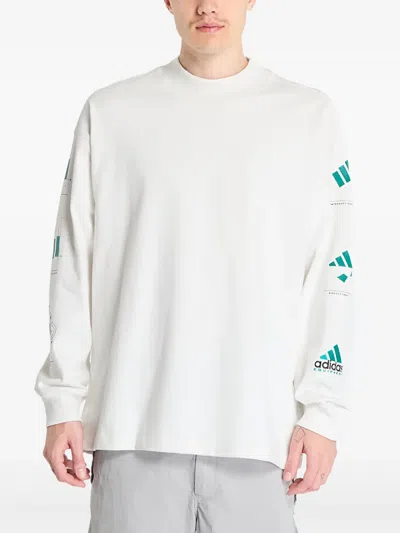Adidas Originals Cotton T-shirt In White