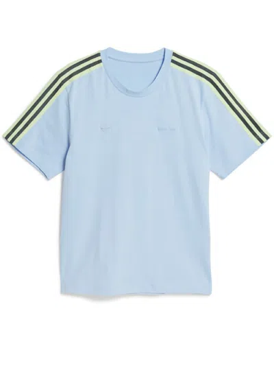 Adidas Originals Cotton T-shirt With Logo In Blue