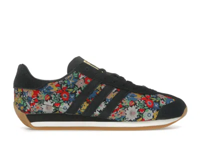 Pre-owned Adidas Originals Country Og Liberty London Floral Embroidery (women's) Sneakers In Aurora Ink/gum 3/off White