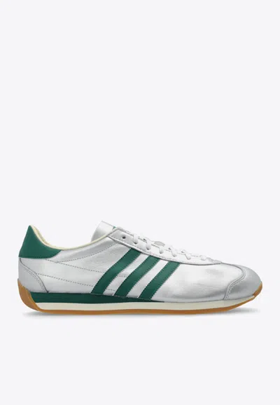 Adidas Originals Country Og Metallic Sneakers In Silver