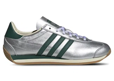 Pre-owned Adidas Originals Country Og (women's) Sneakers In Silver Metallic/collegiate Green/cream White In Multi