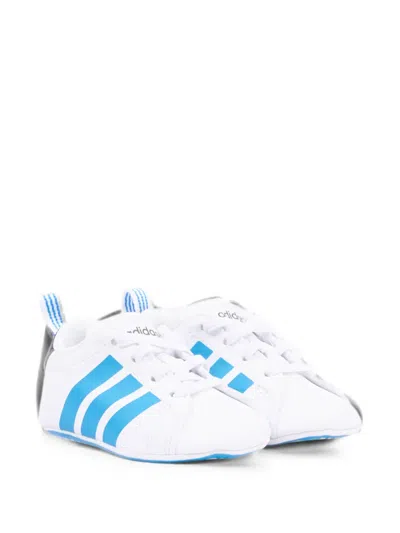 Adidas Originals Babies' Court Crib Sneakers In 白色