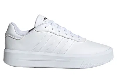 Pre-owned Adidas Originals Court Platform (women's) Sneakers In Cloud White/core Black