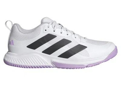 Pre-owned Adidas Originals Court Team Bounce 2.0 (women's) Sneakers In Cloud White/core Black/powder Plum