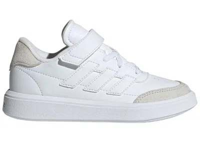 Pre-owned Adidas Originals Courtblock Sneakers In Cloud White