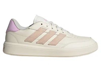 Pre-owned Adidas Originals Courtblock (women's) Sneakers In Chalk White/wonder Quartz/bliss Lilac
