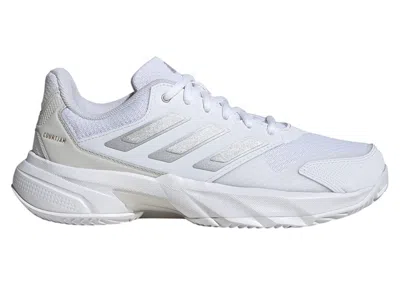 Pre-owned Adidas Originals Courtjam Control 3 Clay (women's) Sneakers In Cloud White/silver Metallic/grey One In Multi