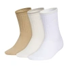 Adidas Originals Cozy Comfort Cushion Womens 3 Pair Crew Socks In Sand
