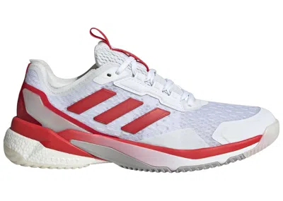 Pre-owned Adidas Originals Crazyflight 5 Indoor (women's) Sneakers In Cloud White/better Scarelet Red/matte Silver