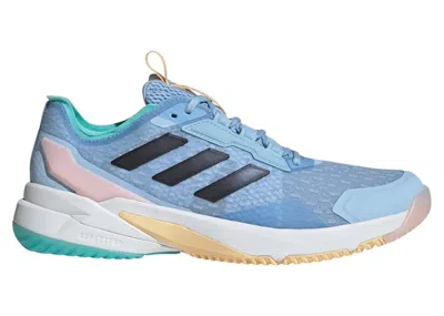 Pre-owned Adidas Originals Crazyflight 6 Indoor (women's) Sneakers In Glow Blue/shadow Navy/flash Aqua