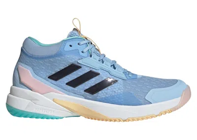 Pre-owned Adidas Originals Crazyflight 6 Mid Indoor (women's) Sneakers In Glow Blue/shadow Navy/flash Aqua