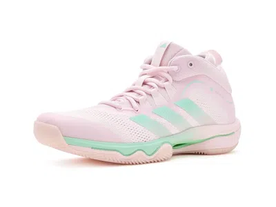 Adidas Originals Crazyflight 7 Mid Top Volleyball Shoes Women's Volleyball Shoes Distilled Pink/clear Mint/distilled  In Green