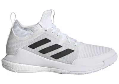 Pre-owned Adidas Originals Crazyflight Mid White Black (women's) Sneakers In Cloud White/core Black/silver Metallic In Multi