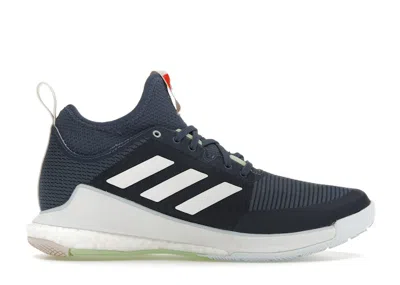 Pre-owned Adidas Originals Crazyflight Mid (women's) Sneakers In Preloved Ink/cloud White/sky Blue Tint