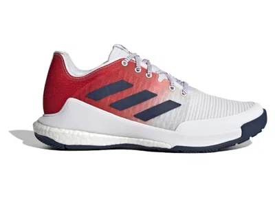 Pre-owned Adidas Originals Crazyflight Navy (women's) Sneakers In Cloud White/team Navy Blue/team Collegiate Red