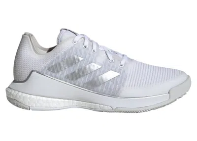 Pre-owned Adidas Originals Crazyflight Volleyball (women's) Sneakers In Cloud White/silver Metallic/grey One