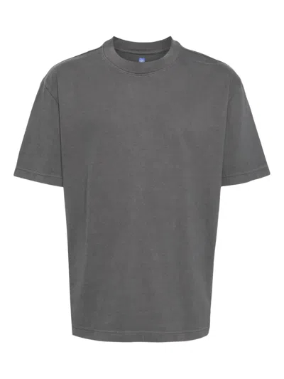 Adidas Originals Crew-neck Cotton T-shirt In Gray