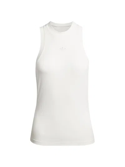 Adidas Originals Crew-neck Tank Top In White
