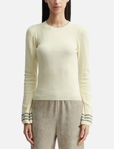 Adidas Originals Crew Sweater In Yellow