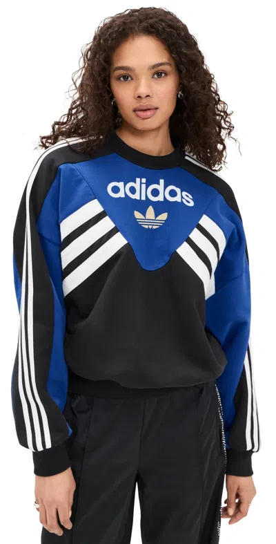 Adidas Originals Crew-neck Sweatshirt In Black