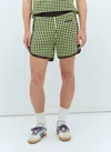 Adidas Originals Wales Bonner Straight-leg Recycled Crochet-knit Shorts In Green