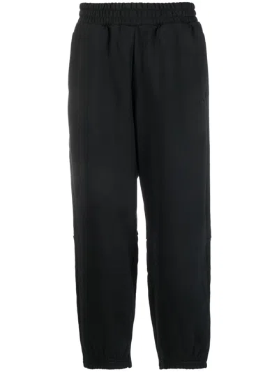 Adidas Originals Cropped Loose-fit Track Pants In Schwarz