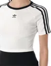 Adidas Originals Adidas Aeroready Train Essentials 3-stripes Tee In White And Black In White