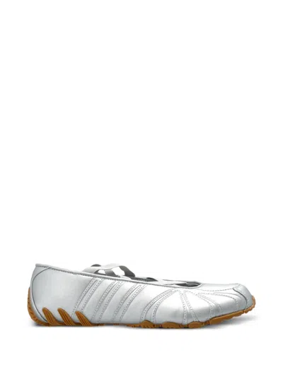Adidas Originals Cross-strap Ballet Flats In Animal Print
