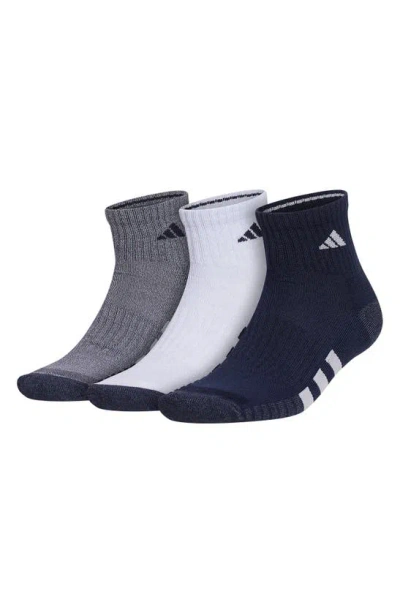Adidas Originals Cushioned 3.0 3-pack Quarter Socks In Multi