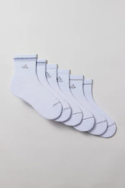 Adidas Originals Cushioned Sport Crew Sock 3-pack In White, Women's At Urban Outfitters