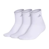 Adidas Originals Cushioned Womens 3 Pair Quarter Ankle Socks In White
