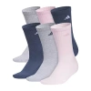 Adidas Originals Cushioned Womens 6 Pair Crew Socks In Multi