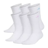 Adidas Originals Cushioned Womens 6 Pair Crew Socks In White