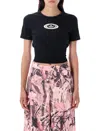 Adidas Originals Campus 2000 Back Cut-out Rib Tee In Black