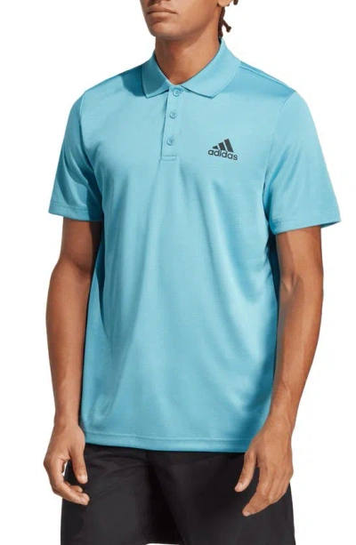 Adidas Originals D2m Polo In Preloved Blue
