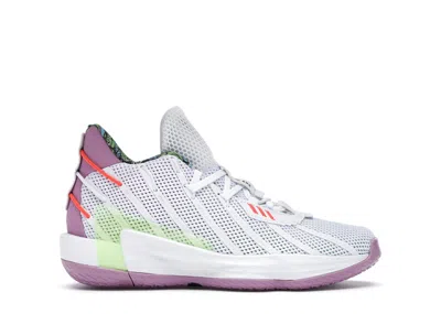 Pre-owned Adidas Originals Dame 7 Toy Story Buzz Lightyear Sneakers In Cloud White/signal Green/solar Red
