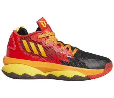 Pre-owned Adidas Originals Dame 8 Mr. Incible Sneakers In Red/team Yellow/impact Orange In Multi