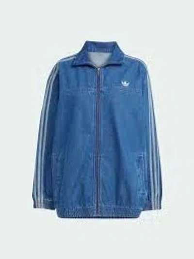 Adidas Originals Denim Os Track Top In Blue