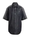 Adidas Originals Denim Short Sleeve Shirt In Black