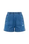 Adidas Originals Denim Shorts In Blue