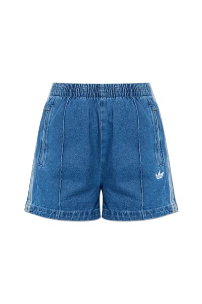 Adidas Originals Denim Shorts In Blue
