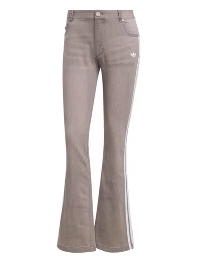 Adidas Originals Denim Stripe Trackpants In Pink