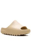 Adidas Originals "desert Sand" Slides In Neutrals