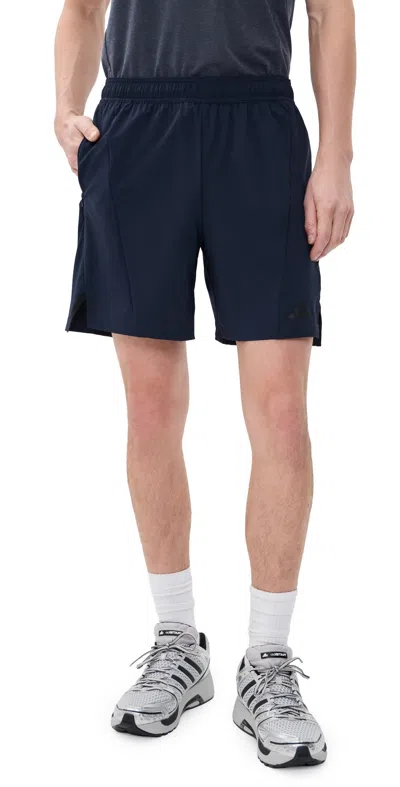 Adidas Originals Designed For Training 7 Workout Shorts Legend Ink In Blue