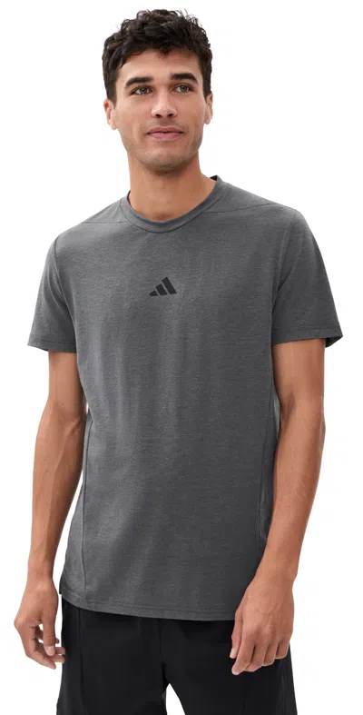 Adidas Originals Designed For Training Workout Tee Dgh Solid Grey In Blue