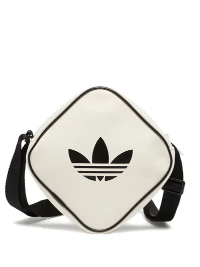Adidas Originals Diamond-shape Logo-print Shoulder Bag In White