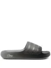 Adidas Originals Dime Aton Slides In Grey