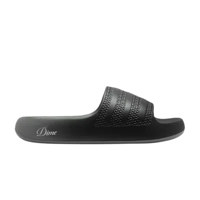 Pre-owned Adidas Originals Dime X Wmns Adilette Ayoon Slide 'black Vista Grey'