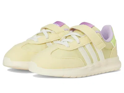 Adidas Originals Disney Run 70s 2.0 Elastic Lace Strap Shoes Kids Shoes Powder Yellow/cream White/powder Plum : 5.5 T